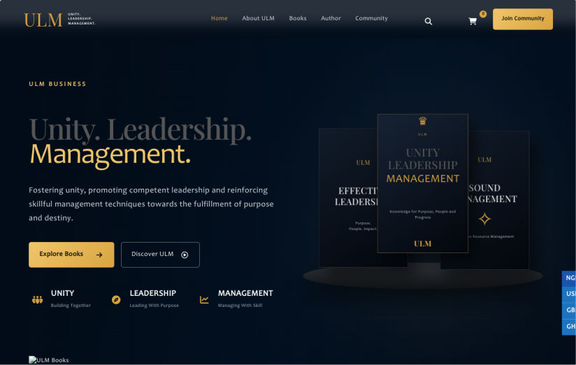 Desktop preview of ulmsolutionsbusiness.com.ng