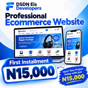 Ecommerce Website(First Instalment)