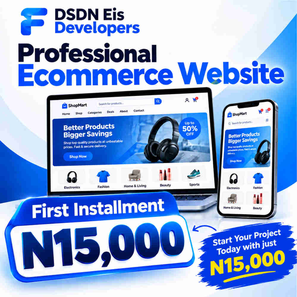 Ecommerce Website(First Instalment)