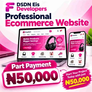 Ecommerce Website(Part Payment)