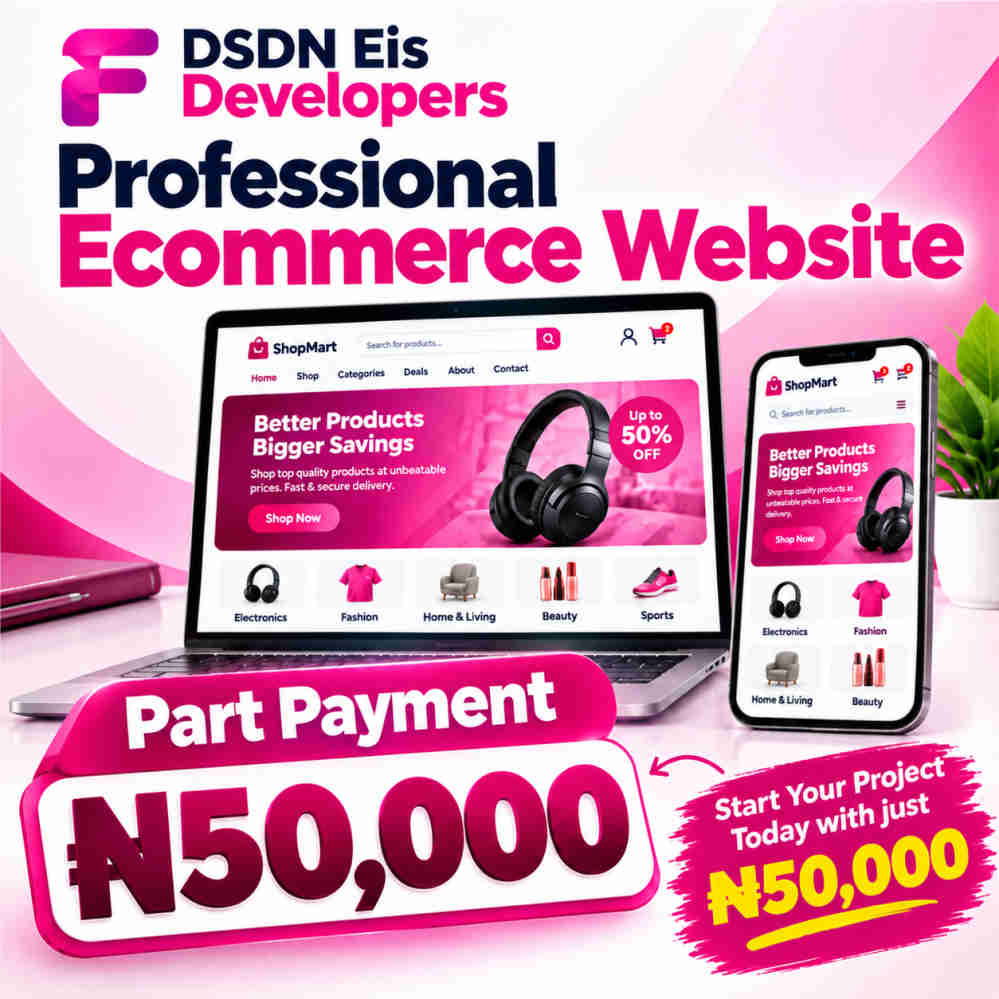 Ecommerce Website(Part Payment)